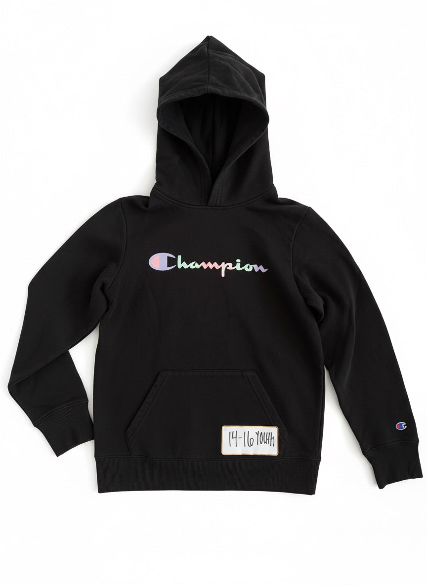7: CHAMPION Multicolored Logo Hoodie