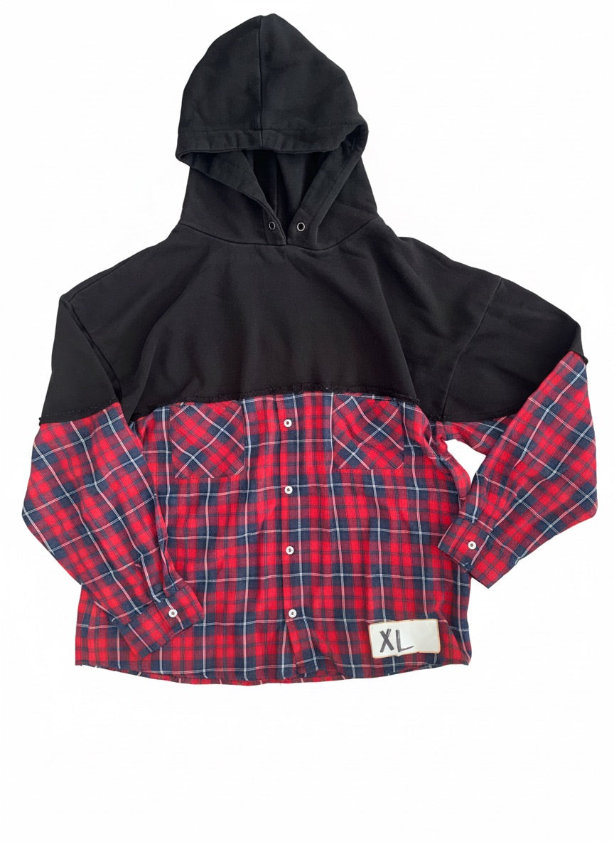 8: FashionNova Plaid T-shirt Hoodie