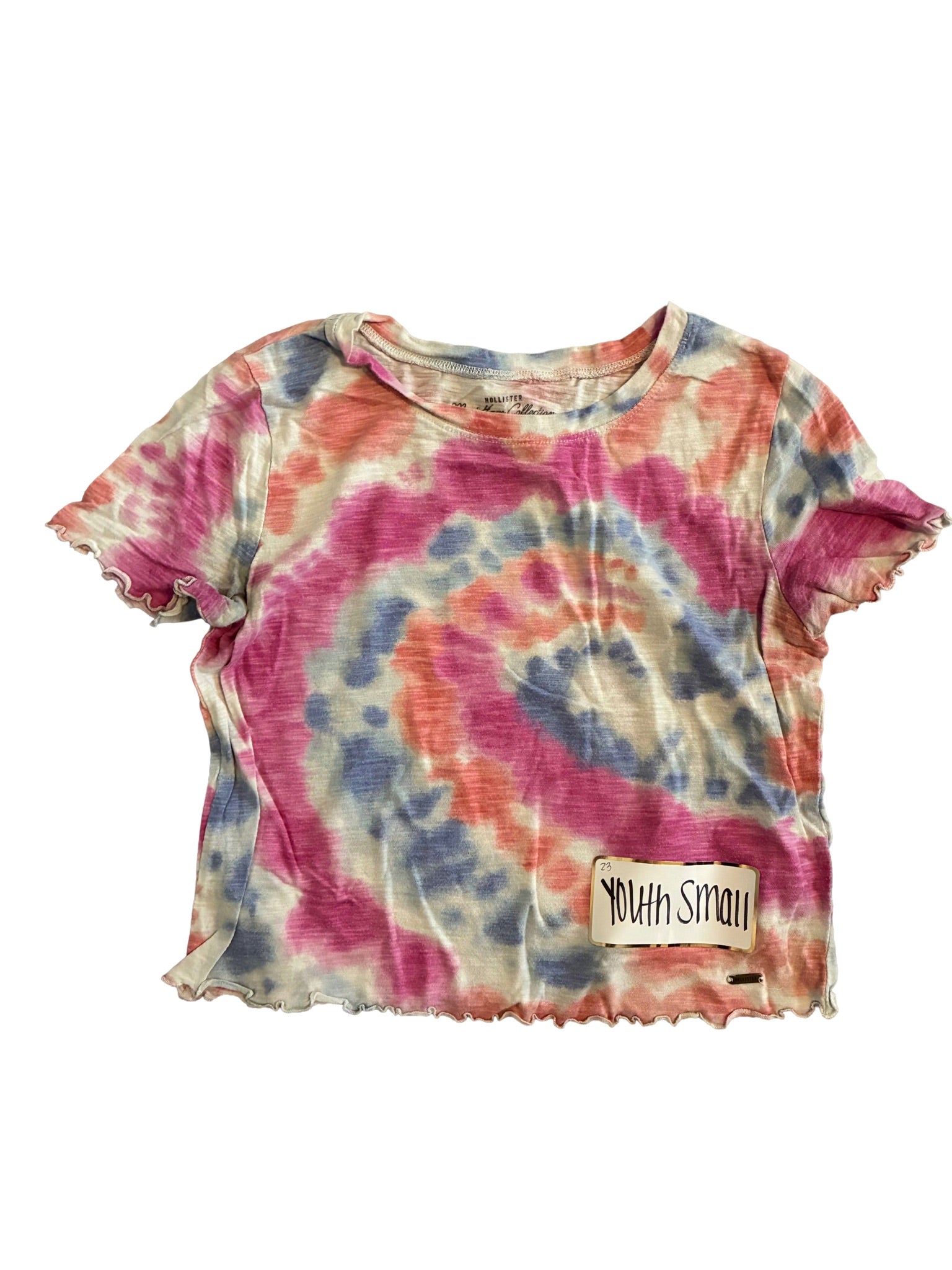 23: Hollister- Mulit-colored Crop Top T-shirt