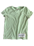 31: H&M- Light Green T-shirt With a Heart Embroidered