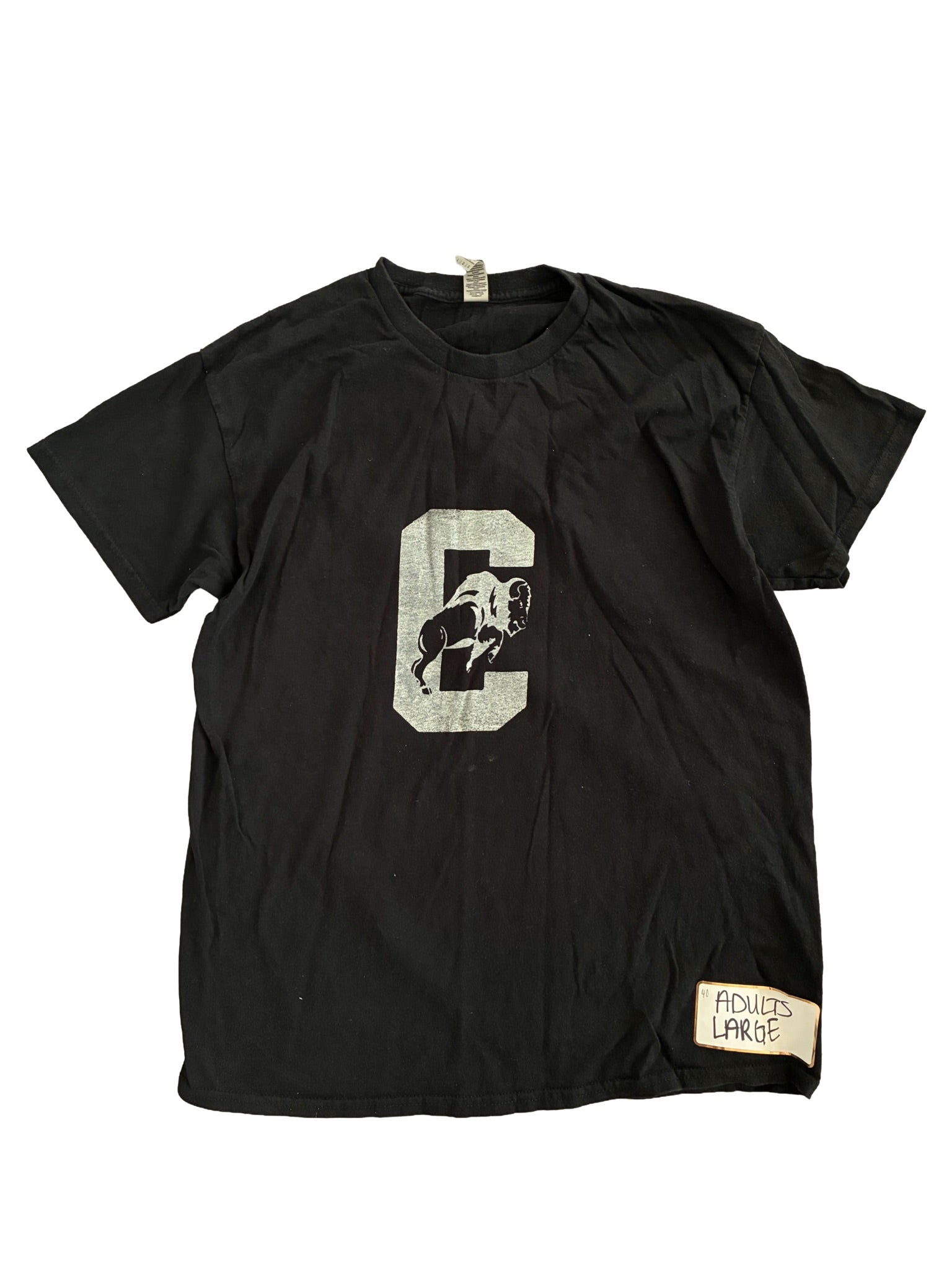 40: Carlisle Thundering Herd Logo Black Tee