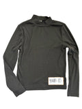 78: SHIEN- Black Turtle-Neck Long-sleeve
