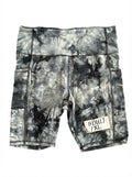 106: FASHIONNOVA- Multi-Gray Tie-Dye Biker Shorts