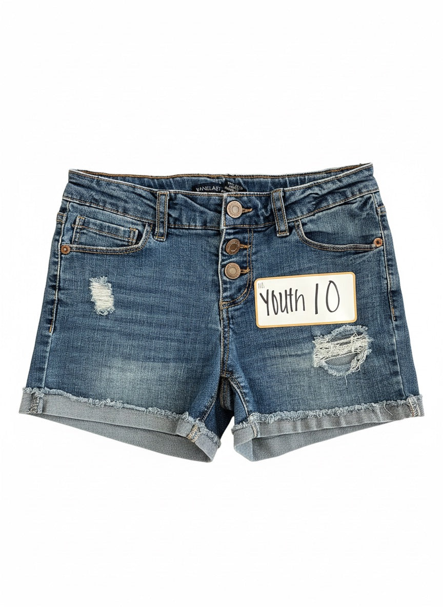 120: Blue Jean Girl Shorts